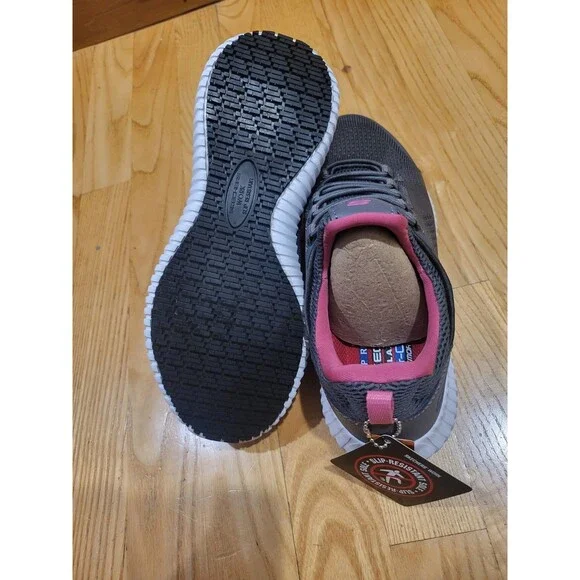 Skechers Work Cessnock Carrboro 77260 Women’s 7 M Black Slip Resistant Shoe New - Picture 6 of 8